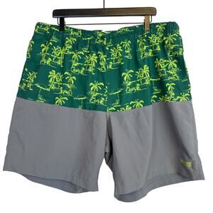 Duluth Trading Co Mens Swim Trunks Gray Green - 2XL XXL